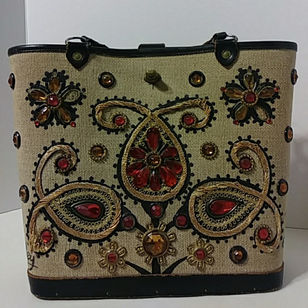Vintage 1960's Enid Collins Paisley Purse